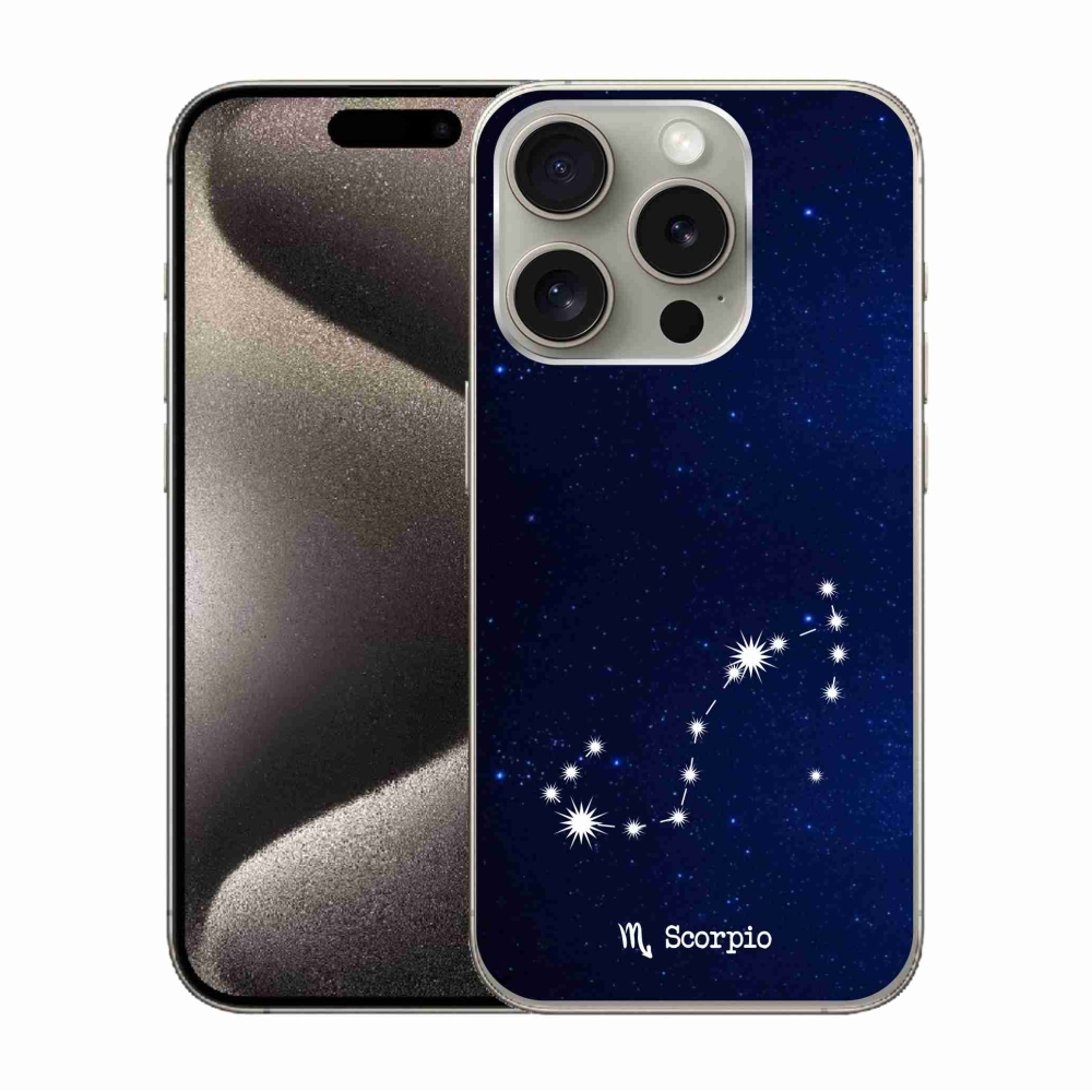Gél borítás mmCase iPhone 15 Pro készülékhez - Skorpió csillagkép