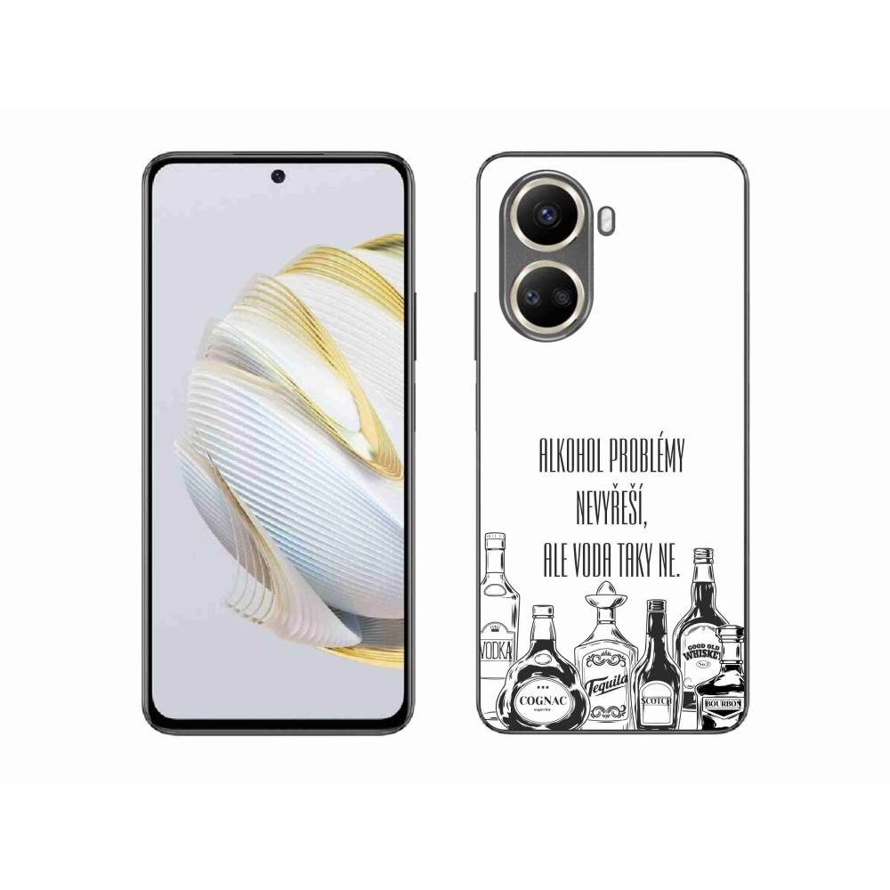 Gél borító mmCase a Huawei Nova 10 SE-hez - vicces szöveg fehér háttérrel