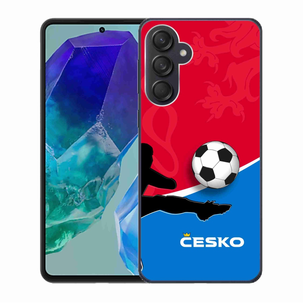 Gél borítás mmCase Samsung Galaxy M55 5G - Foci Csehország 2