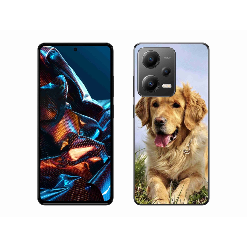 Gél tok mmCase a Xiaomi Redmi Note 12 Pro 5G-hez - arany retriever