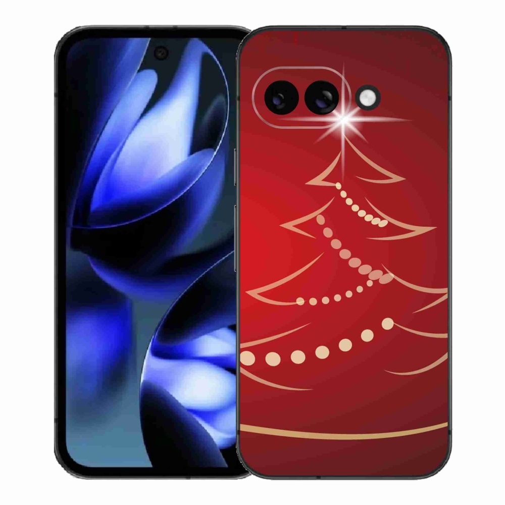 Gél borítás mmCase a Google Pixel 9a számára - karácsonyfa karikatúra