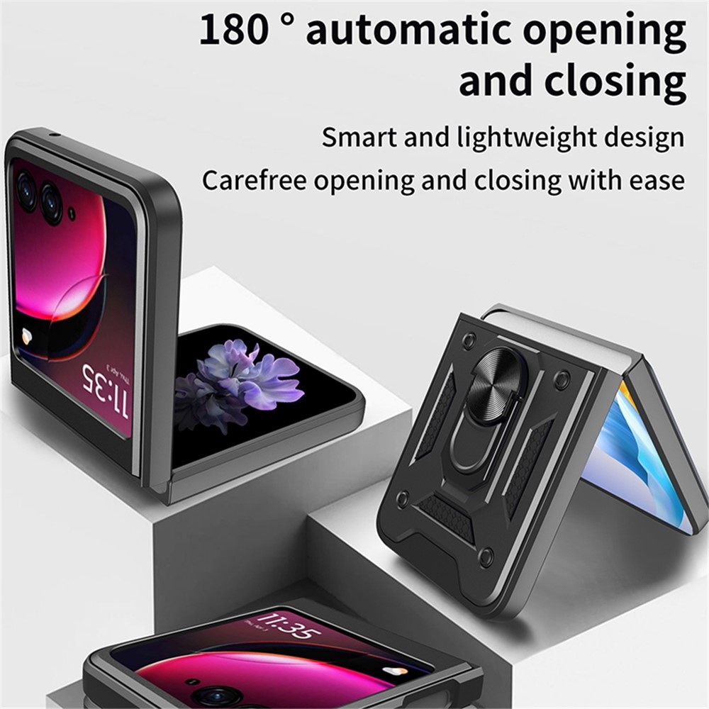 Csúszásálló borítás a Motorola Razr 40 Ultra 5G készülékhez - fekete