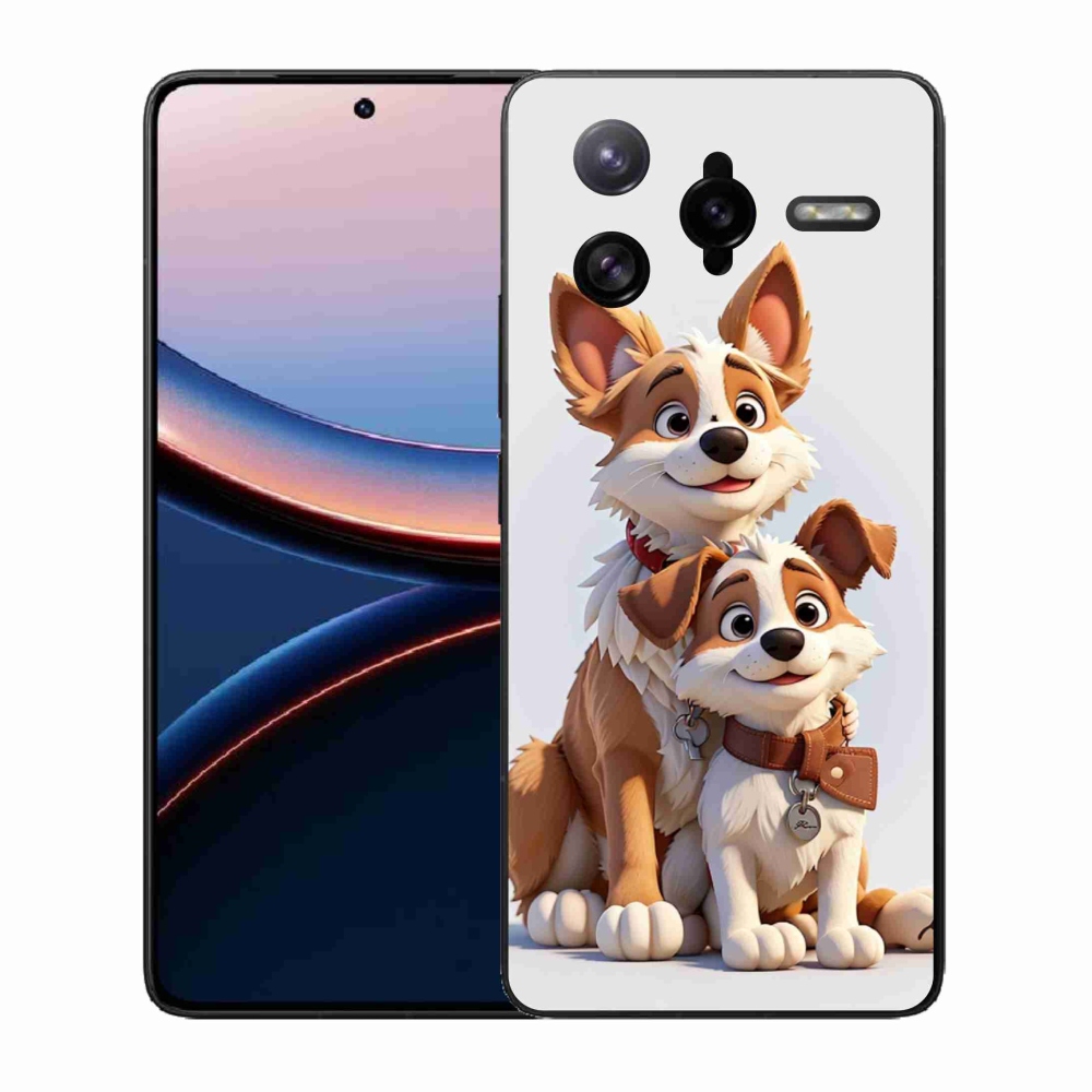 Gél borító mmCase a Xiaomi Poco F7 Ultra számára - rajz kutyák
