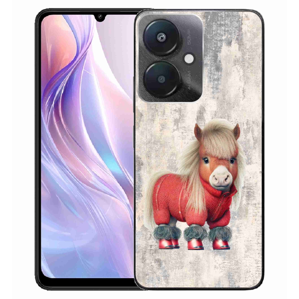 Gél borítás mmCase a Xiaomi Redmi 13C 5G-hez - póni pulóverben