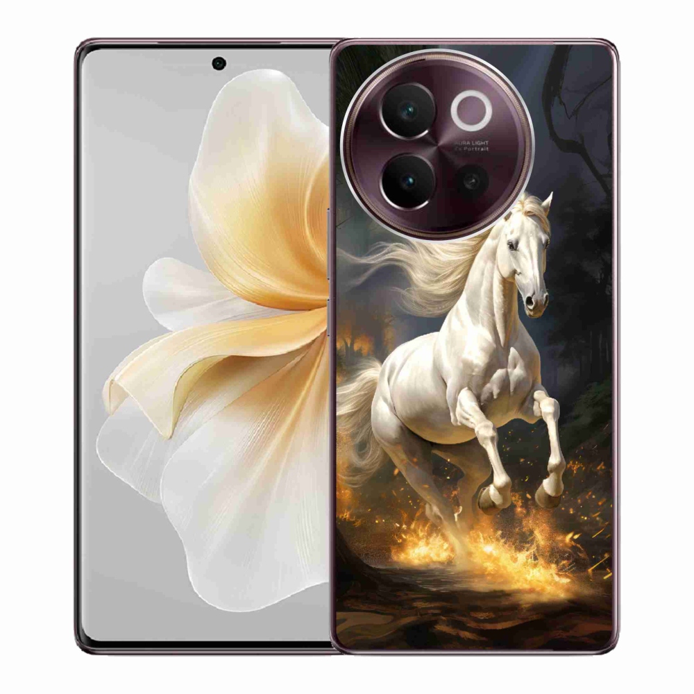 Gél borítás mmCase a Vivo V40 Lite 5G - fehér ló 2