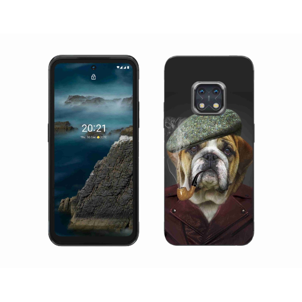 Zselés borítás mmCase a Nokia XR20 készülékhez - kutya csővel
