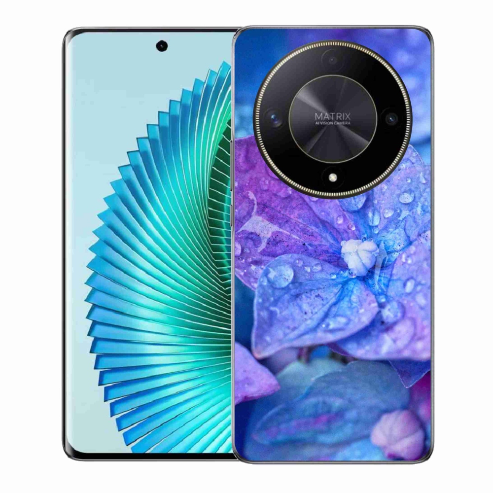 Gél borítás mmCase a Honor Magic 6 Lite 5G készülékhez - lila virág