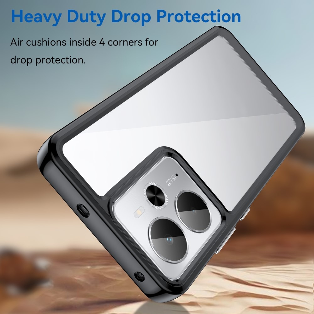 Gél tok rögzített hátlappal a Realme 14 5G/14T 5G készülékhez - fekete