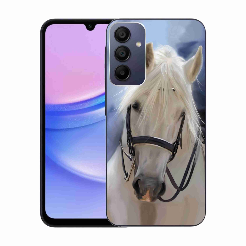 Zselés borítás mmCase Samsung Galaxy A15 4G/5G - fehér ló