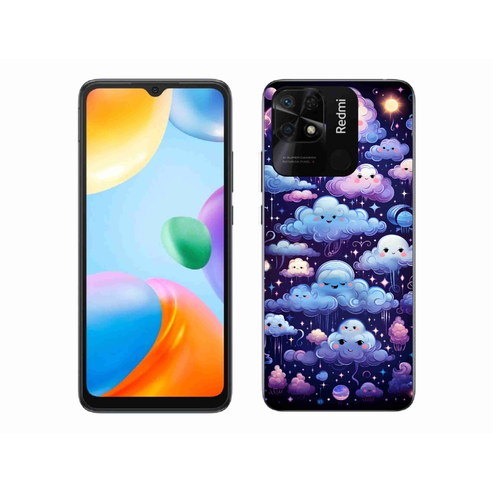 Gél borítás mmCase a Xiaomi Redmi 10C-hez - felhők