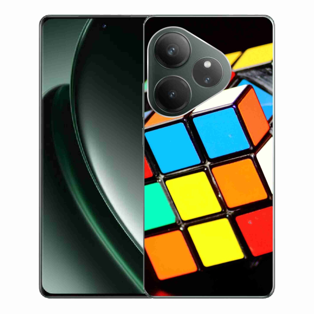 Gél tok mmCase a Realme GT 6 5G/GT 6T 5G számára - Rubik-kocka