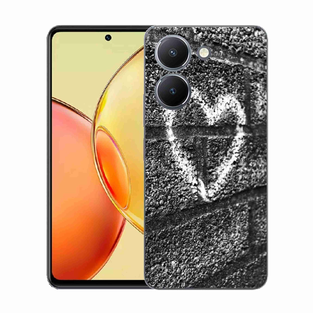 Zselés borítás mmCase a Vivo Y36-hoz - szív a falon