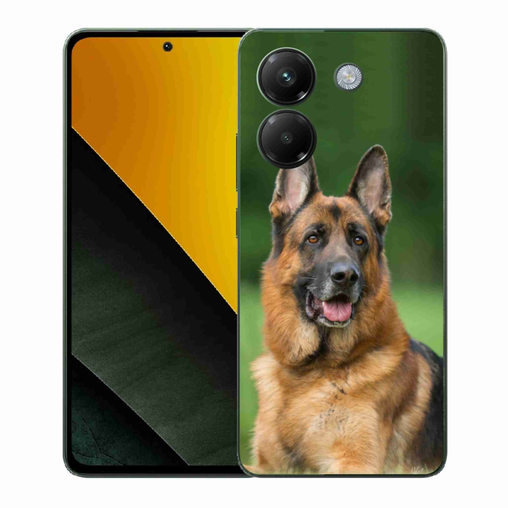 Gél borítás mmCase a Xiaomi Poco M7 Pro 5G számára - Német juhászkutya