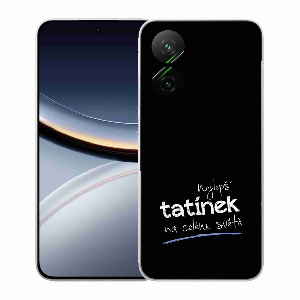 Gél borító mmCase a Xiaomi Poco F7 5G - legjobb apuci 4 fekete háttérrel