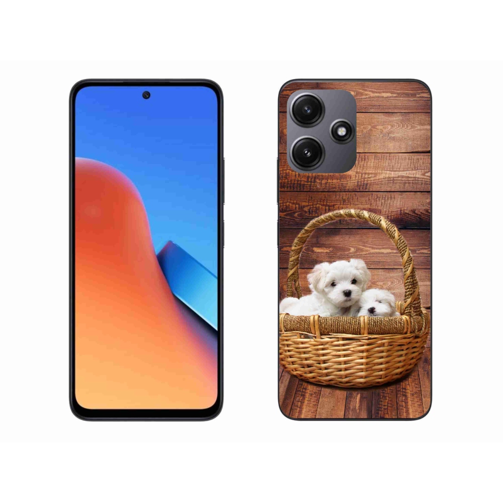 Gél borítás mmCase a Xiaomi Redmi 12 5G számára - kölyökkutyák