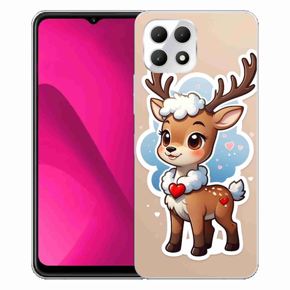 Zselés borítás mmCase a T-Mobile T Phone 2 készülékhez - rajzfilm rénszarvas