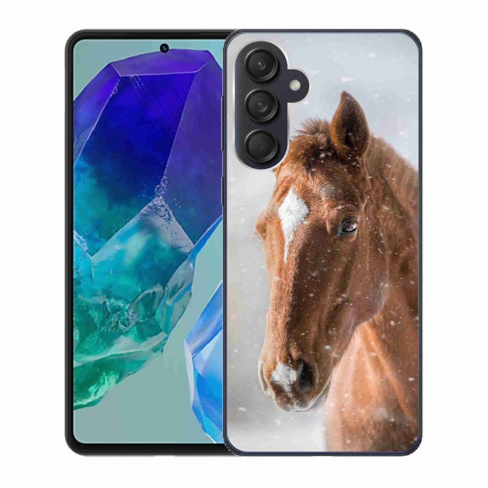 Zselés borítás mmCase Samsung Galaxy M55 5G - barna ló 2