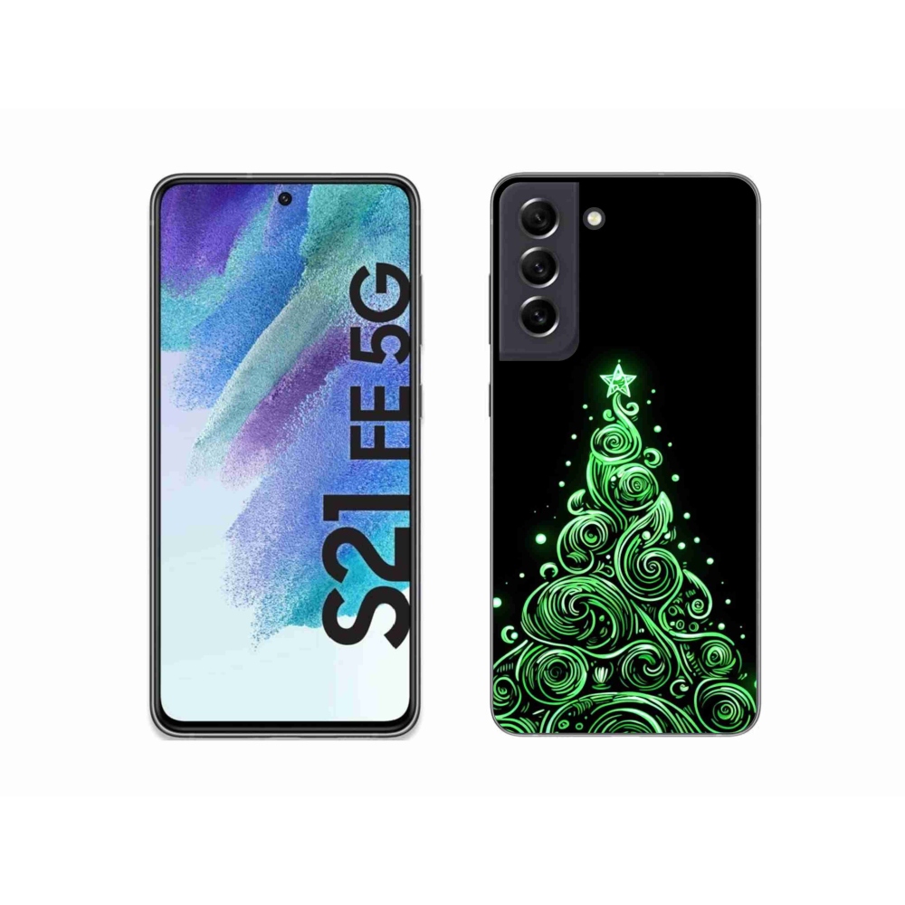 Gél borítás mmCase Samsung Galaxy S21 FE 5G - neon karácsonyfa 3