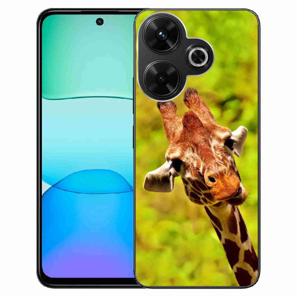 Gél borítás mmCase a Xiaomi Redmi 13 4G/Poco M6 4G - zsiráfhoz