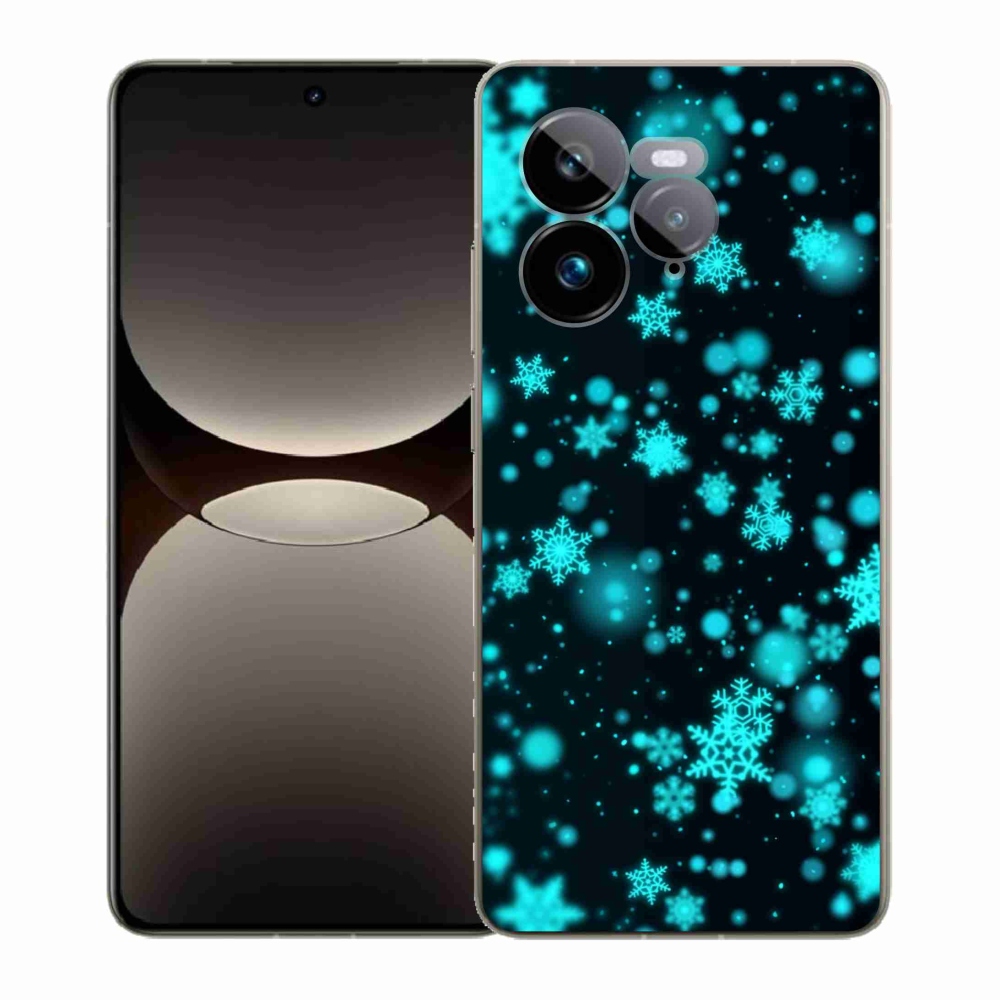 Gél borítás mmCase a Realme GT 7 Pro 5G készülékhez - hópelyhek 1