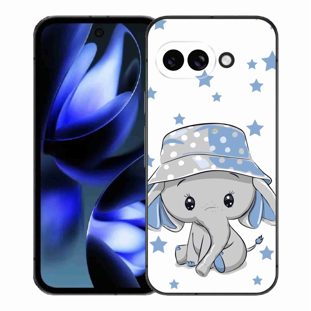Gél védőhuzat mmCase a Google Pixel 9a készülékhez - kék elefánt