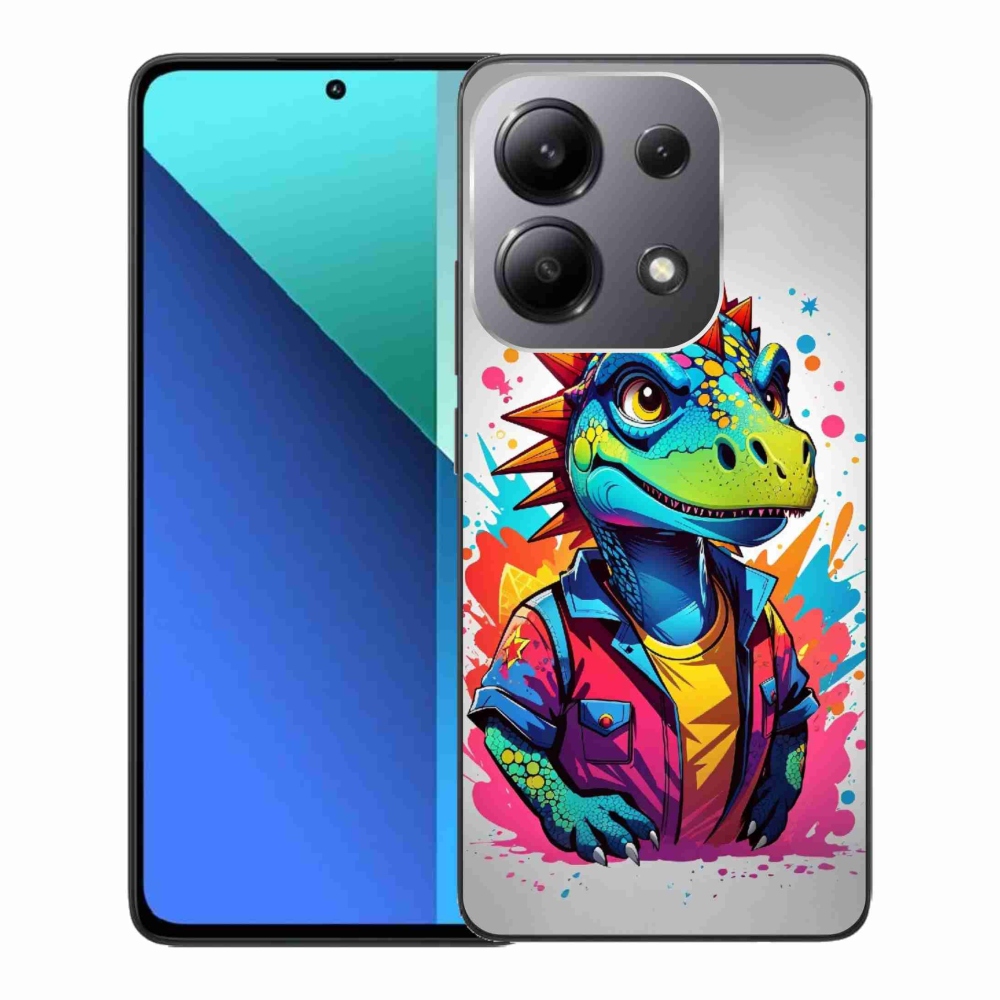 Gél borítás mmCase a Xiaomi Redmi Note 13-hoz - színes dinoszaurusz