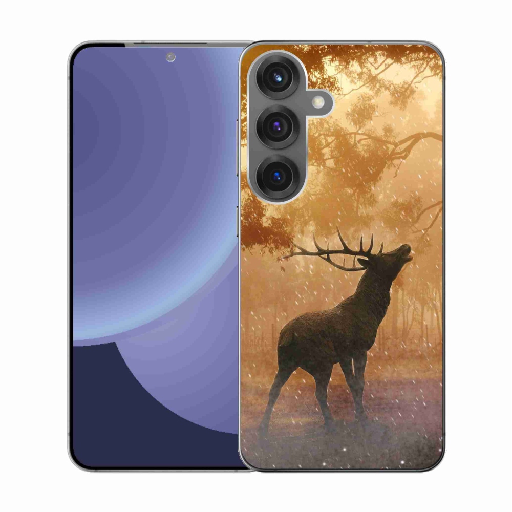 Zselés borítás mmCase Samsung Galaxy S25 készülékhez - szarvas a vadonban