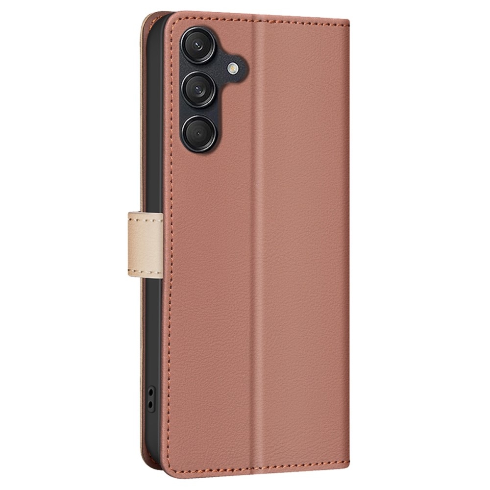 BNF DUO könyvtáska Samsung Galaxy A36 5G - barna