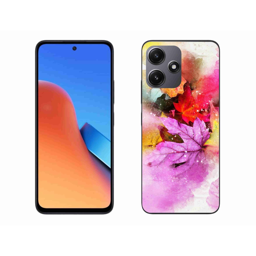 Gél borítás mmCase a Xiaomi Redmi 12 5G-hez - színes levelek