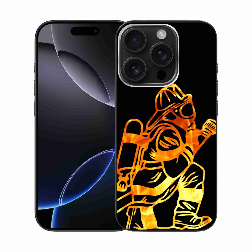 Gél borítás mmCase iPhone 16 Pro készülékhez - tűzoltó 1