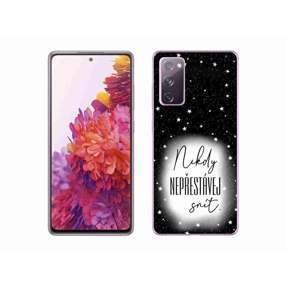 Gél borítás mmCase Samsung Galaxy S20 FE - idézet 1 fehér és fekete háttérrel