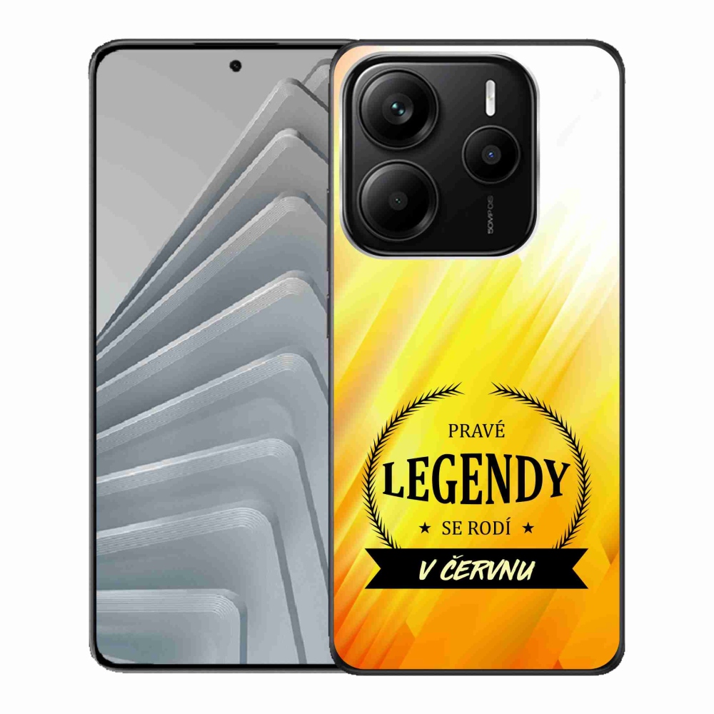 Gél borítás mmCase a Xiaomi Redmi Note 14 5G - Legendák júniusban sárga háttérrel
