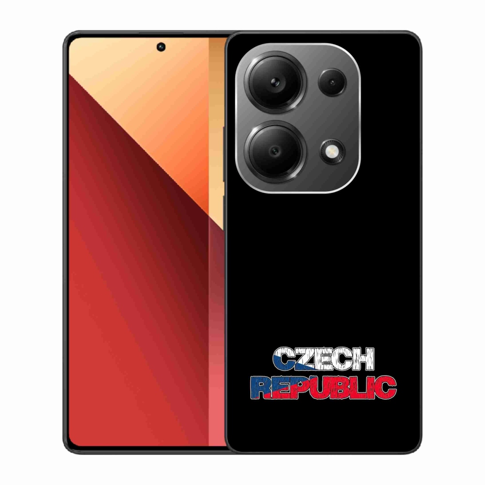 Gél borító mmCase a Xiaomi Redmi Note 13 Pro 4G/Poco M6 Pro - Csehország fekete háttérhez