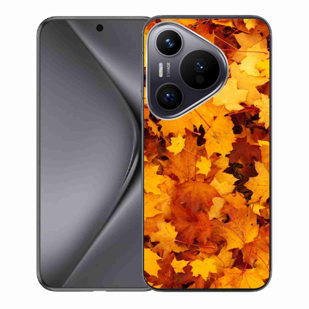 Gél borító mmCase a Huawei Pura 70 készülékhez - juharlevelek
