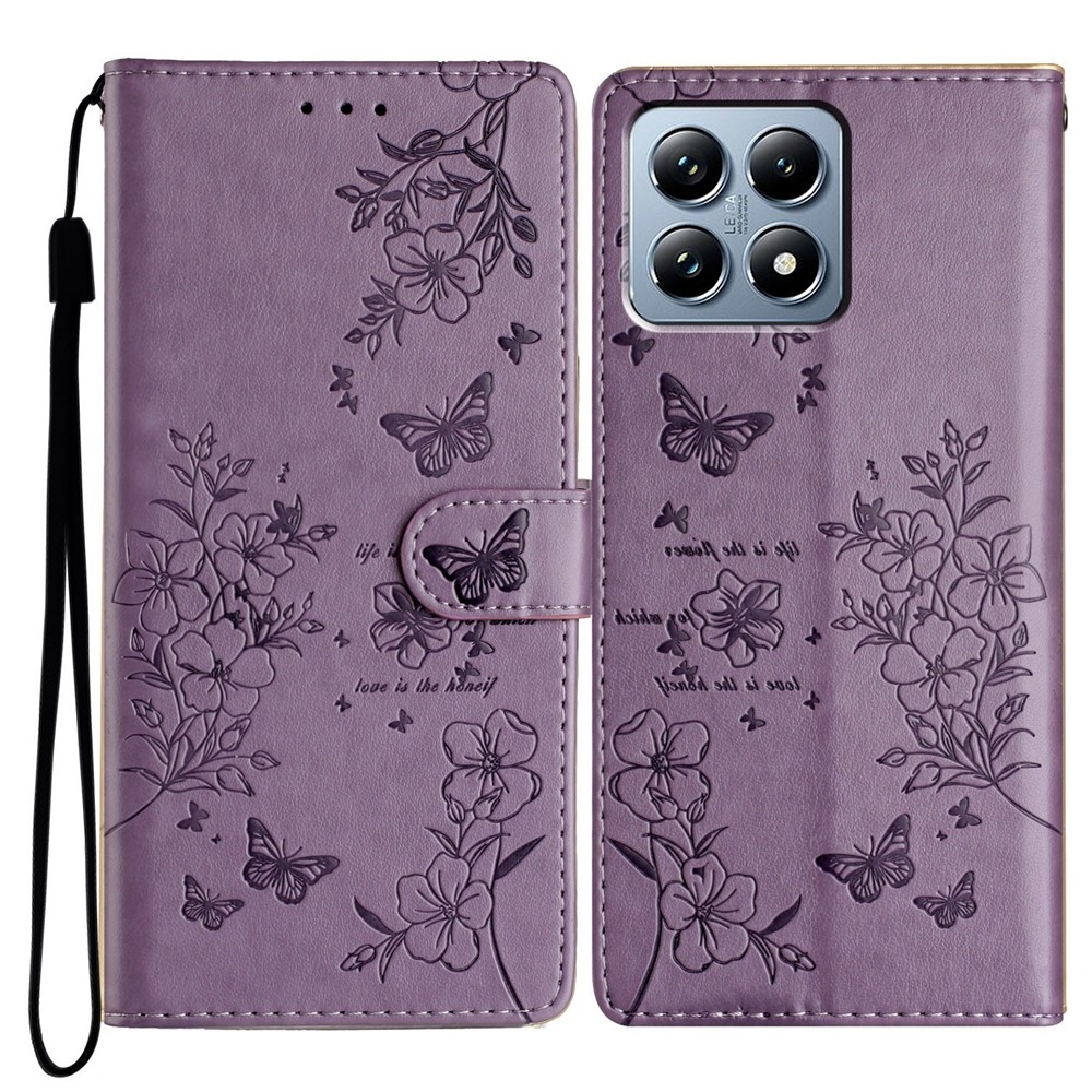 Floralis könyv tok Xiaomi 15T-hez - lila