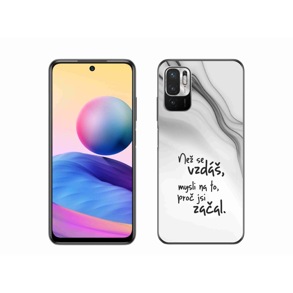 Gél borítás mmCase a Xiaomi Poco M3 Pro/5G számára - idézet 2 fehér háttér