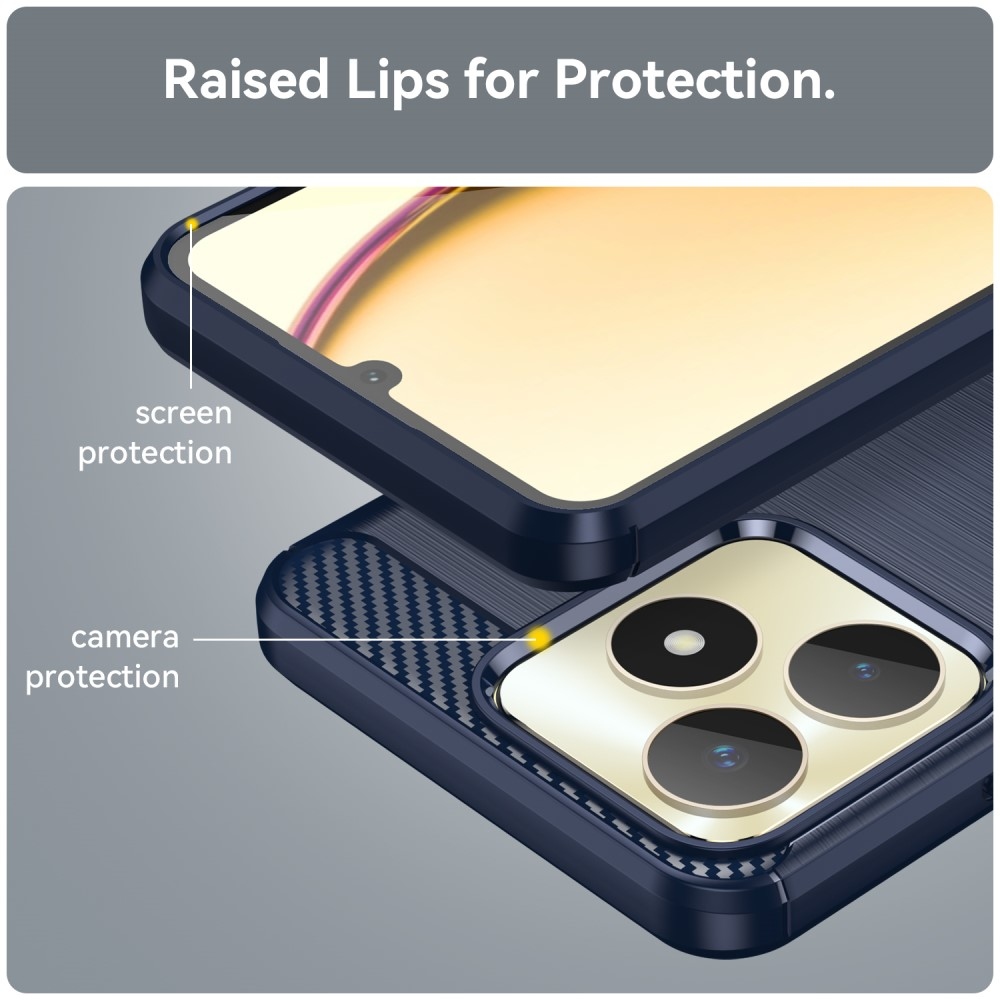 Szénálló zselés tok a Realme C51/C53 készülékhez - kék