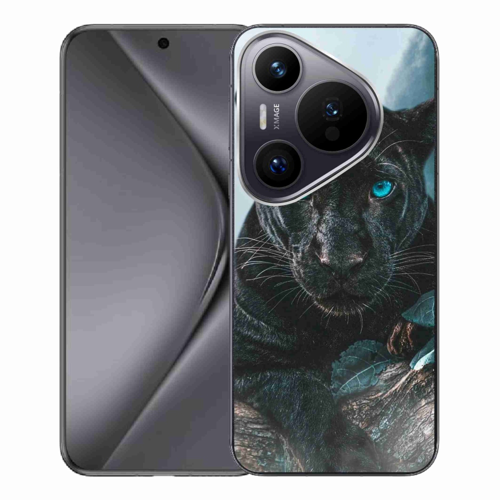 Gél borítás mmCase a Huawei Pura 70 Pro készülékhez - fekete párduc