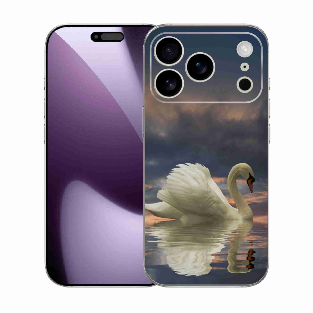 Zselés borítás mmCase iPhone 17 Pro készülékhez - hattyú