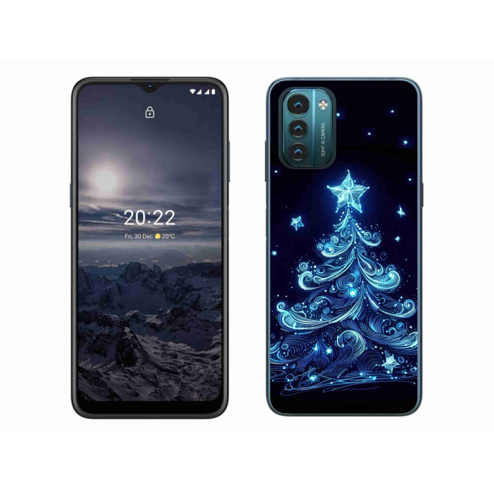 Zselés borítás mmCase a Nokia G11/G21 készülékhez - neon karácsonyfa 4