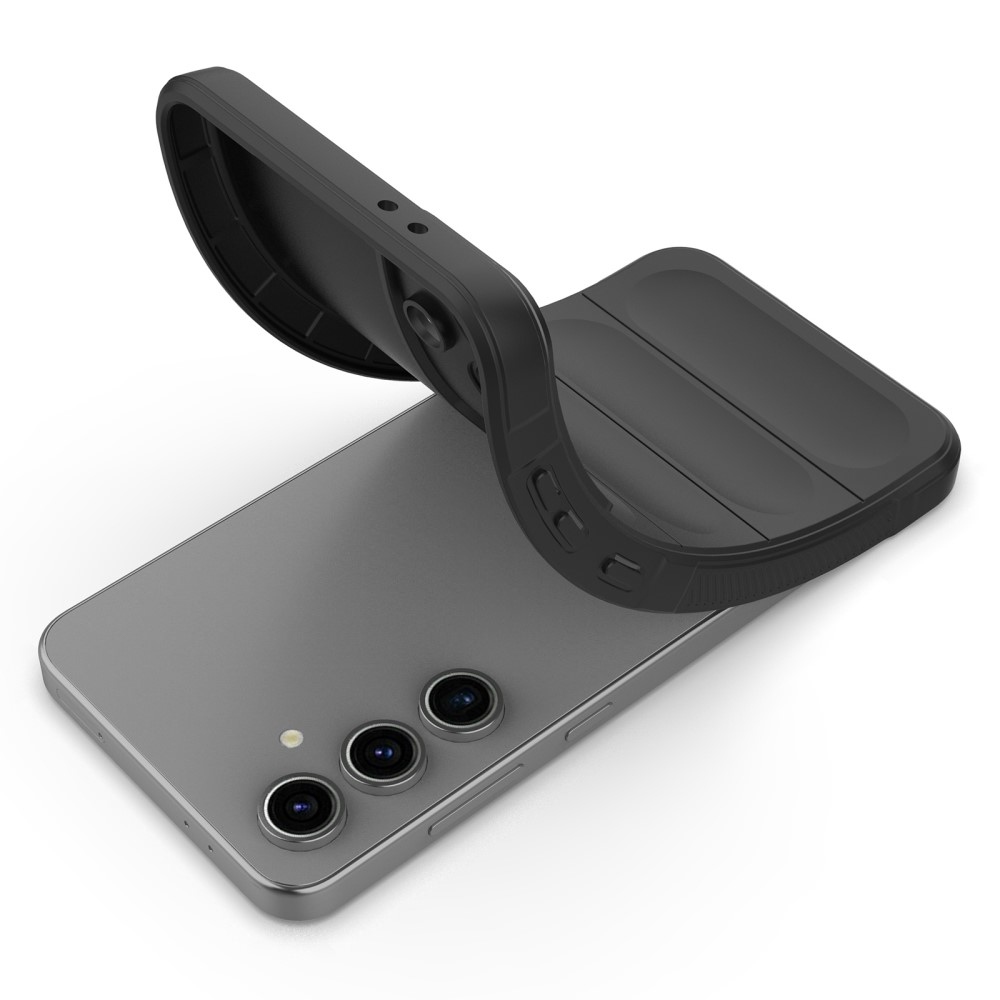 Rugg tartós zselés tok Samsung Galaxy S24 FE készülékhez - fekete