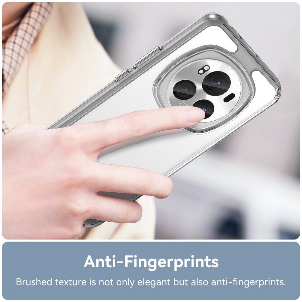 Gél tok kemény hátlappal a Honor Magic 6 Pro 5G számára - átlátszó