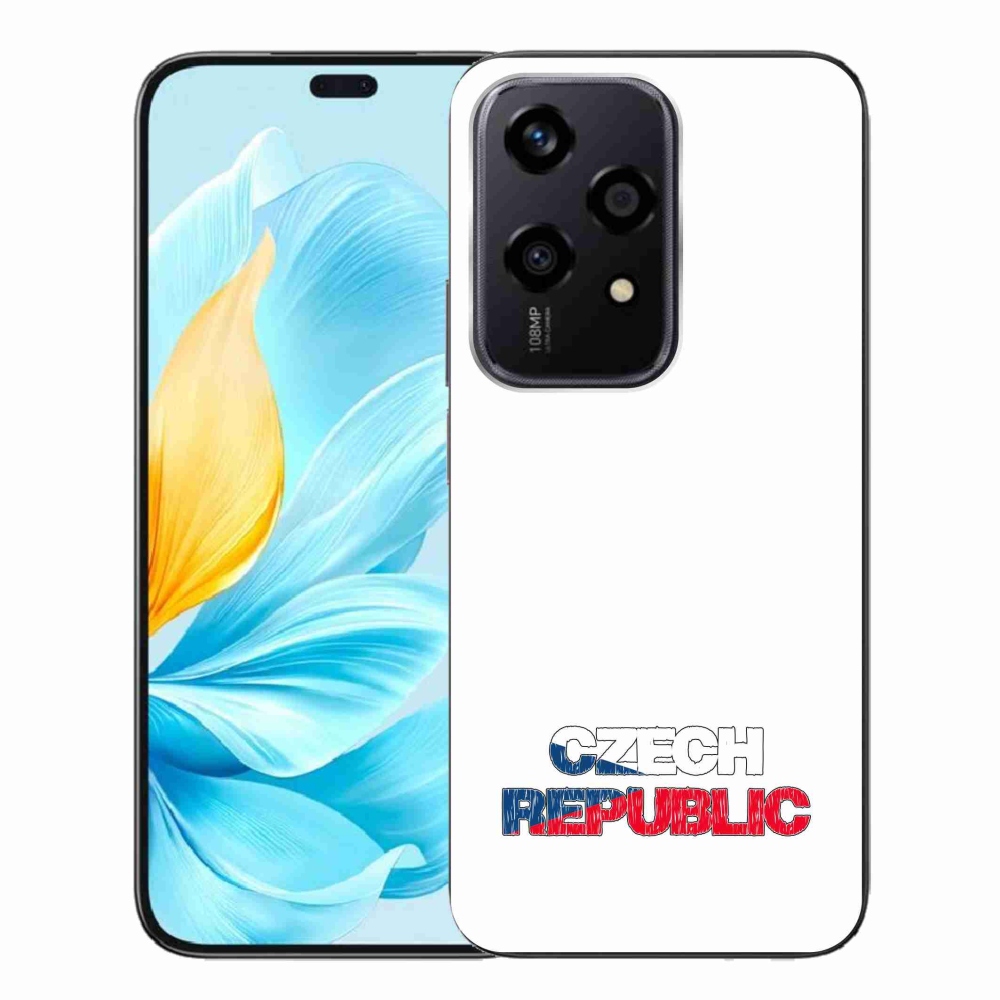 Zselés borító mmCase a Honor 200 Lite 5G készülékhez - Csehország fehér háttér
