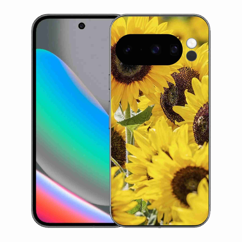Zselés borítás mmCase a Google Pixel 10 Pro készülékhez - Napraforgó