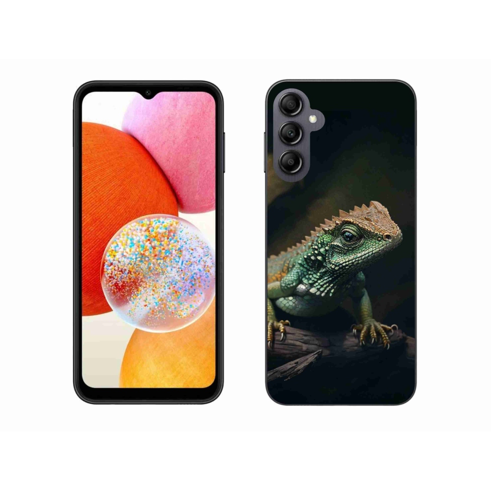 Zselés borítás mmCase Samsung Galaxy A14 4G/5G - gyík - gyík