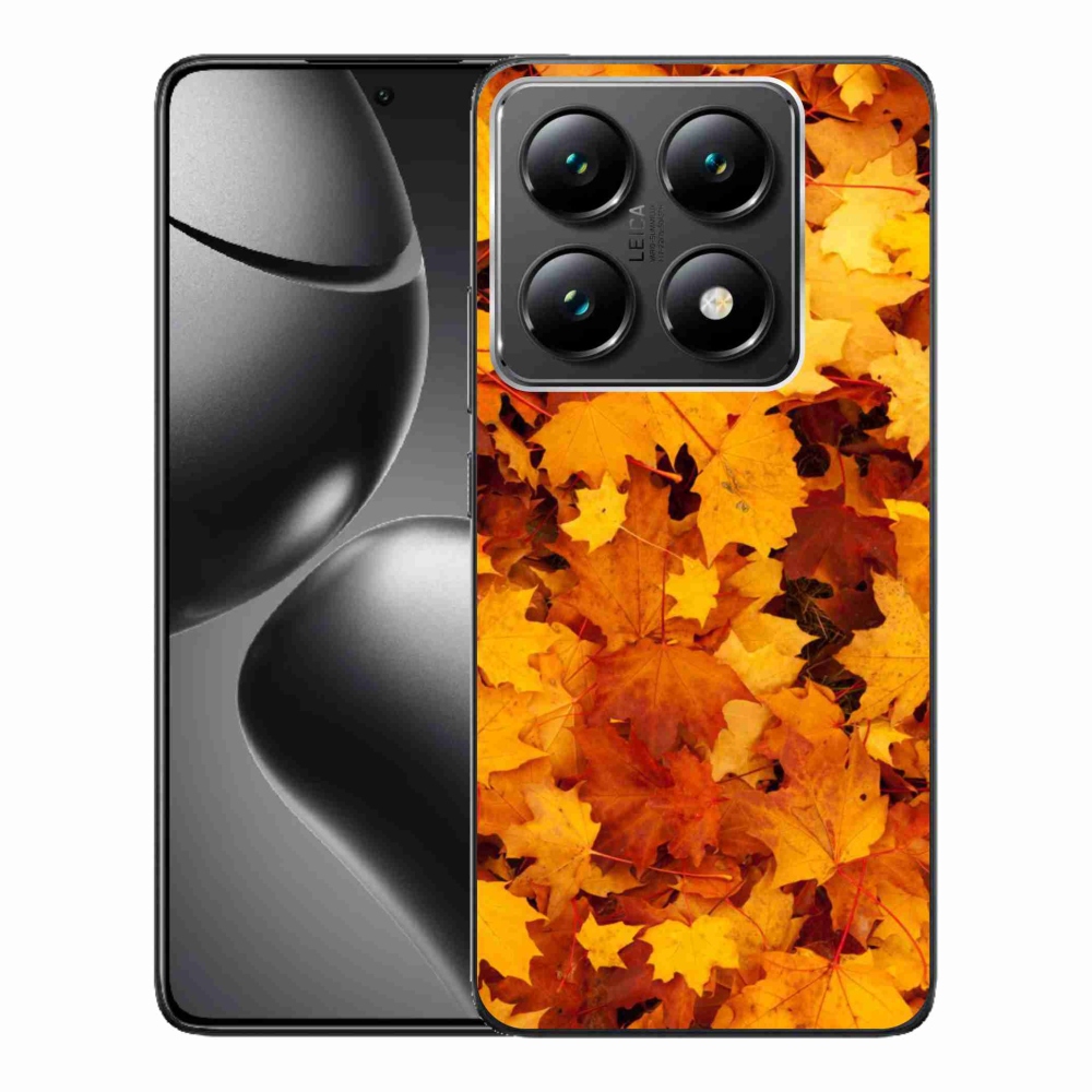 Gél borítás mmCase a Xiaomi 14T Pro számára - juharlevelek