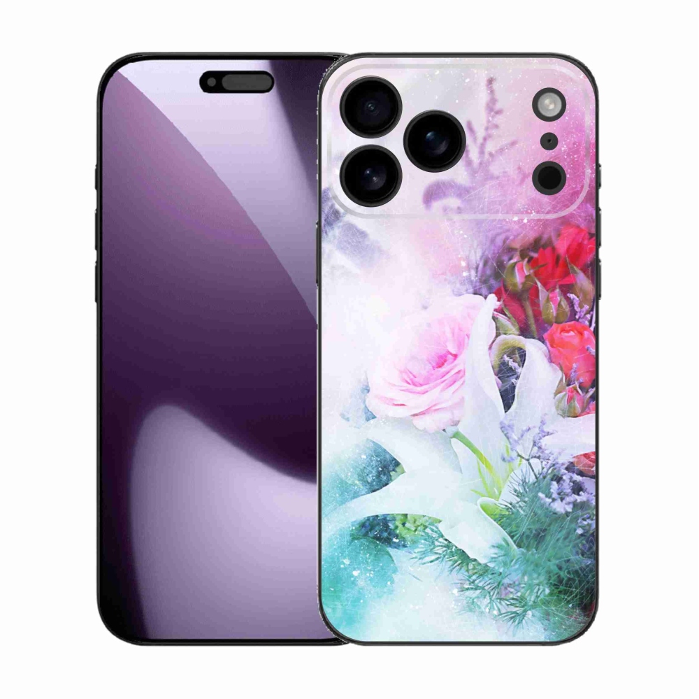 Gél borítás mmCase iPhone 17 Pro Max készülékhez - virágok 4