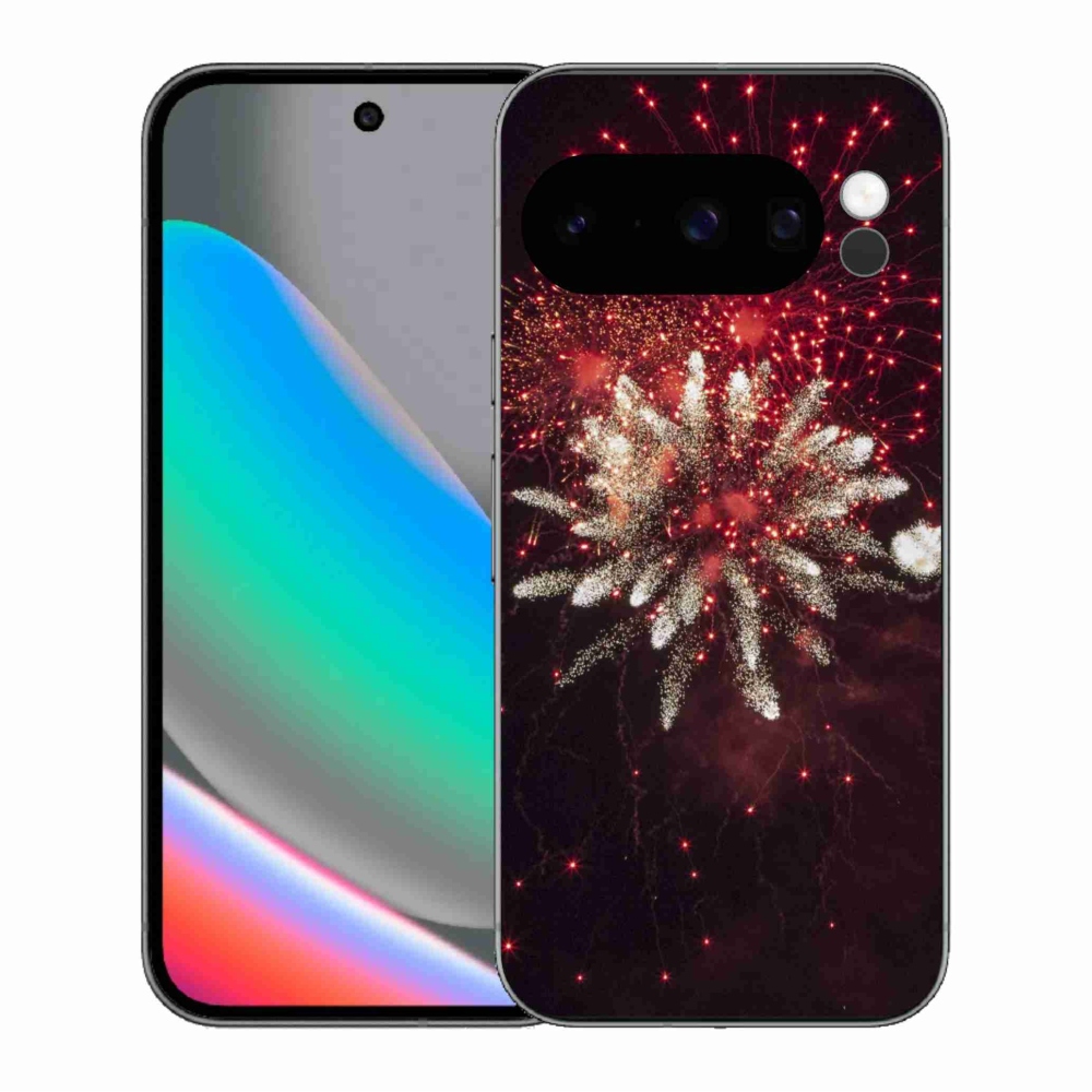 Zselés borítás mmCase a Google Pixel 10 Pro számára - tűzijátékok