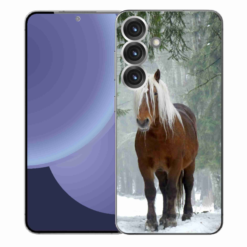 Zselés borítás mmCase Samsung Galaxy S25+ - ló az erdőben