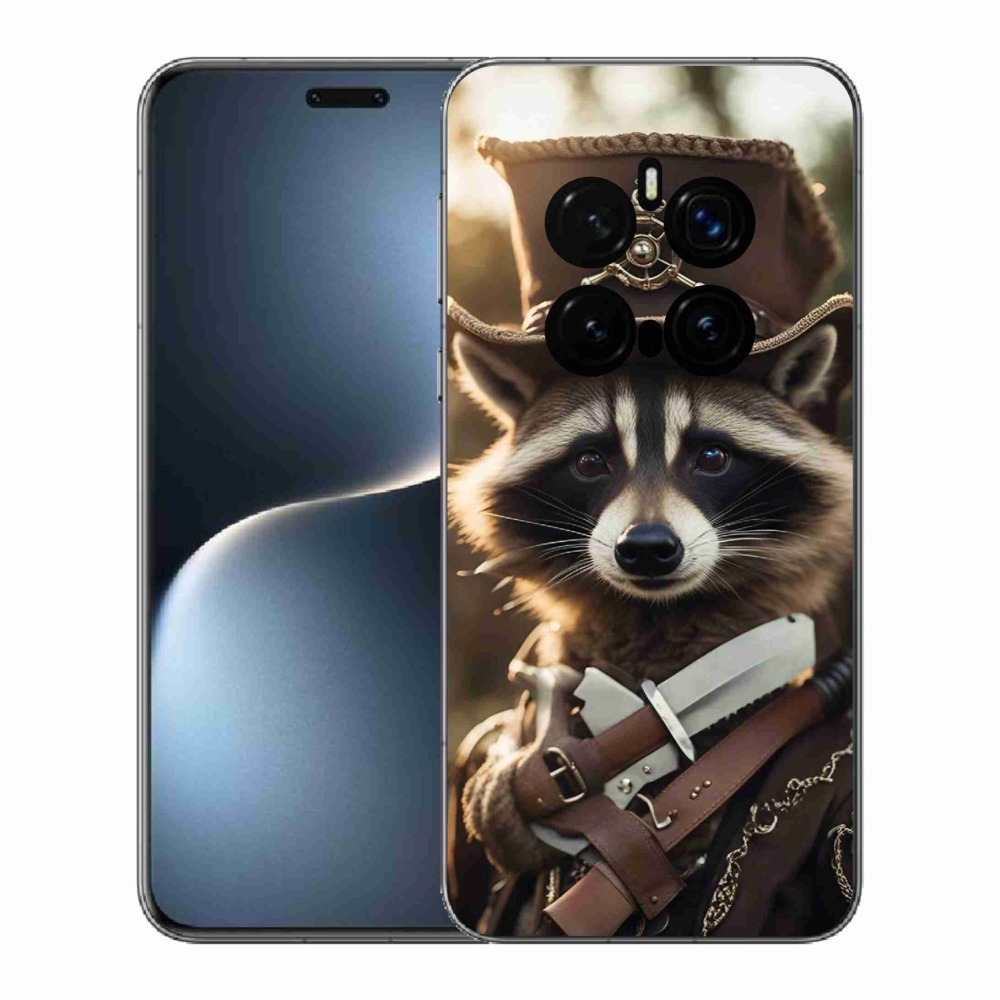 Zselés borítás mmCase a Honor Magic 7 Pro 5G számára - mosómedve egyenruhában